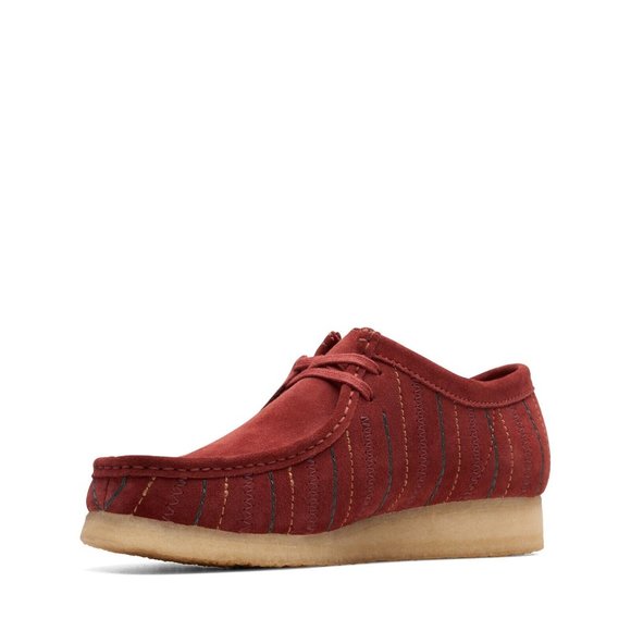 Clarks Men\'s Wallabee burgundy combi Lace up Boots main image 9